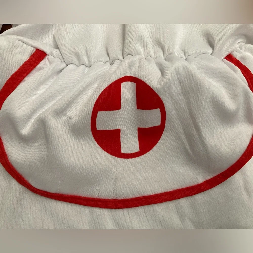🩺🏥🩺Kids Nurse Costume - White and Red dress with hat